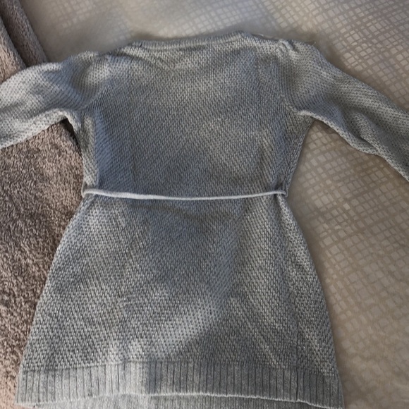 Silver and white Maternity Sweater - Picture 7 of 8